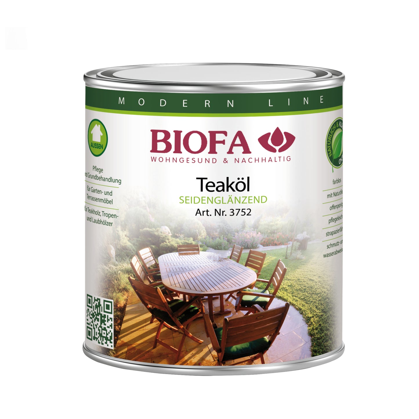 Teaköl für Gartenmöbel (3752) | Biofa